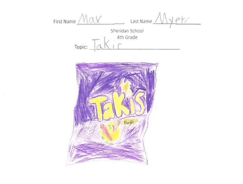 Max Myers, grade 4, Sheridan